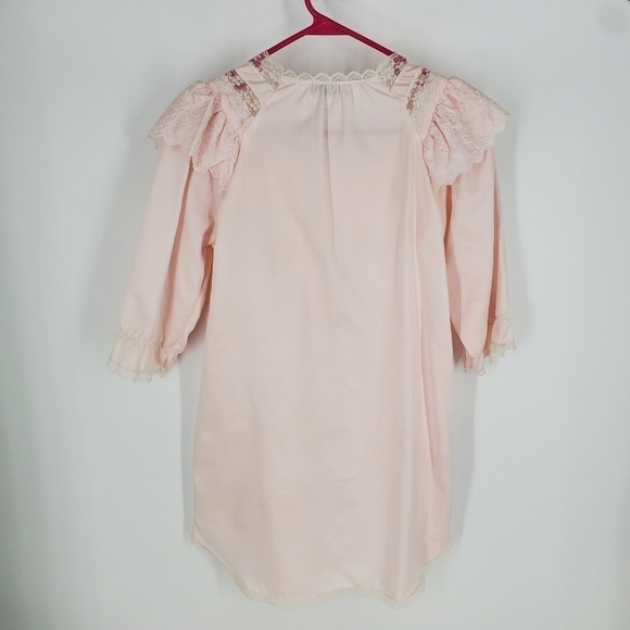 Christian Dior Vintage 100% Polyester Youth Nightgown Set Size 6 Pink - Picture 4 of 8